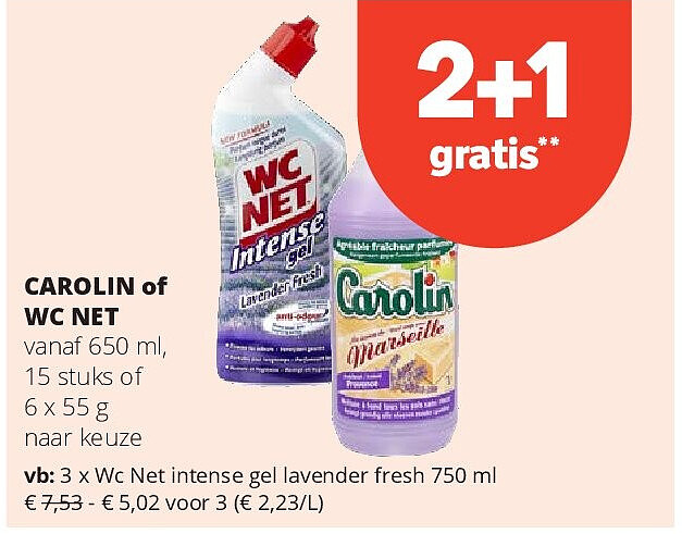 Wc Net intense gel lavender fresh 750 ml
