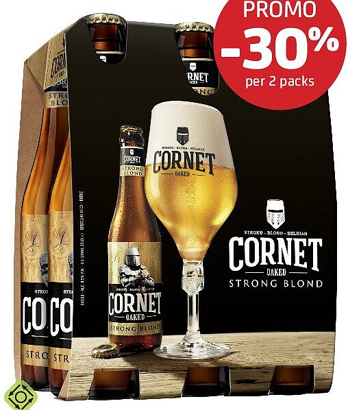 Cornet Oaked Strong Blond 6 x 33 cl