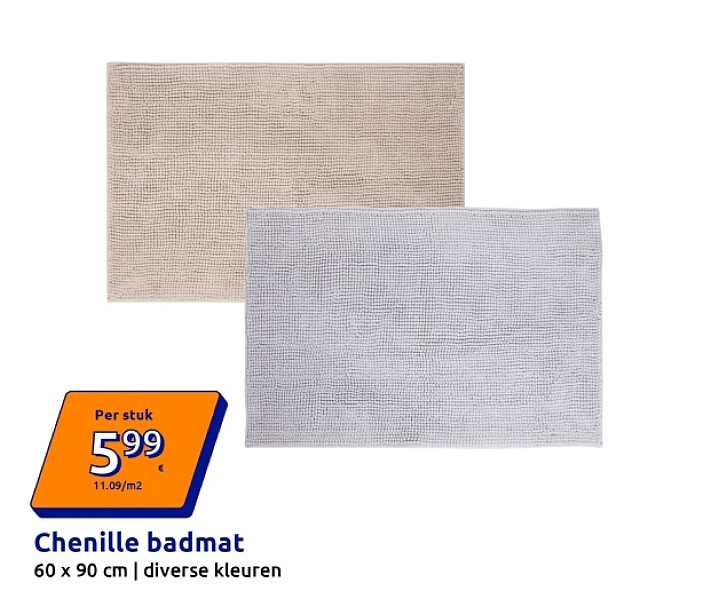 Chenille badmat