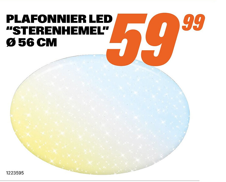PLAFONNIER LED “STERENHEMEL” Ø 56 CM