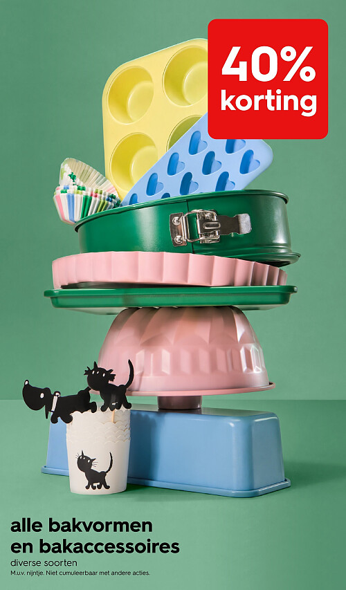 alle bakvormen en bakaccessoires