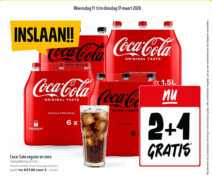 Coca-Cola regular en zero