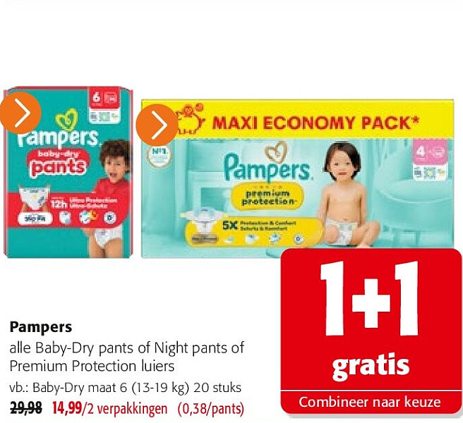 Pampers Baby-Dry maat 6 (13-19 kg) 20 stuks