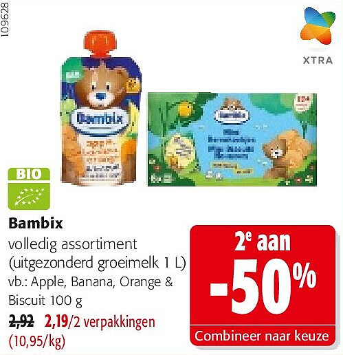 Bambix Apple, Banana, Orange & Biscuit 100 g
