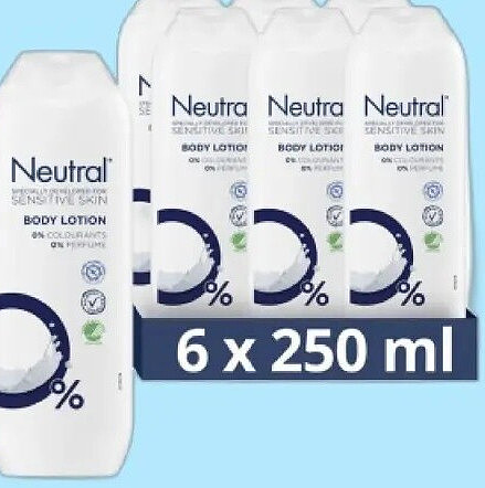 6x Neutral Bodylotion 0% 250 ml