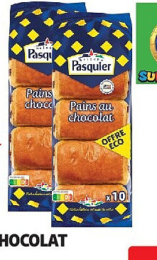 Pains au chocolat Pasquier x10, 450 g