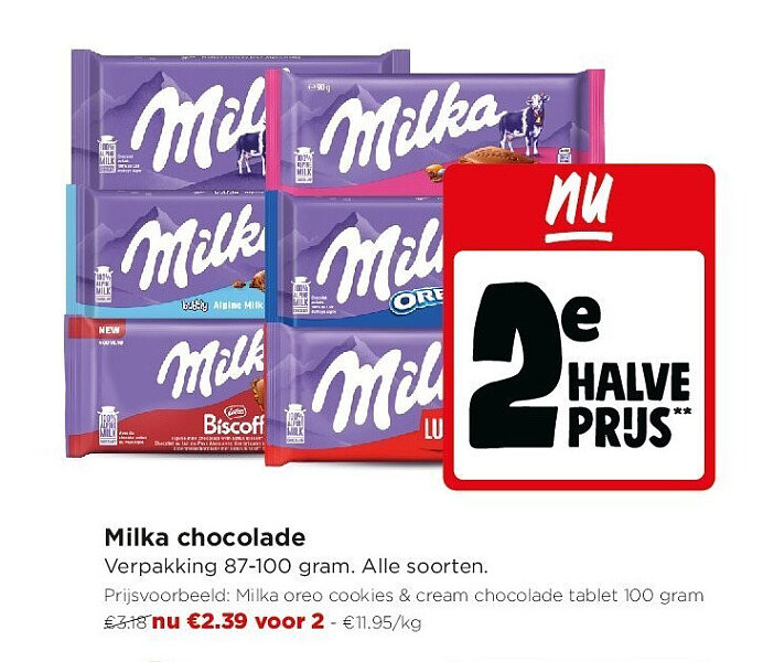 Milka chocolade