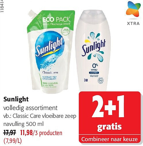 Sunlight volledig assortiment