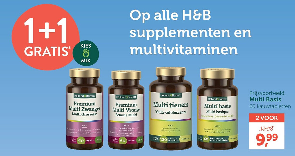 Prijsvoorbeeld: Multi Basis 60 kauwtabletten