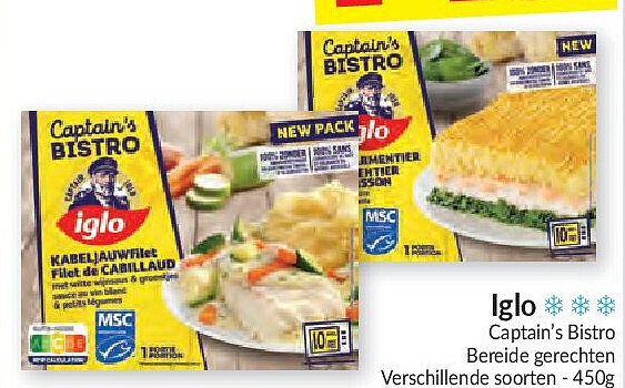 Captain’s Bistro bereide gerechten