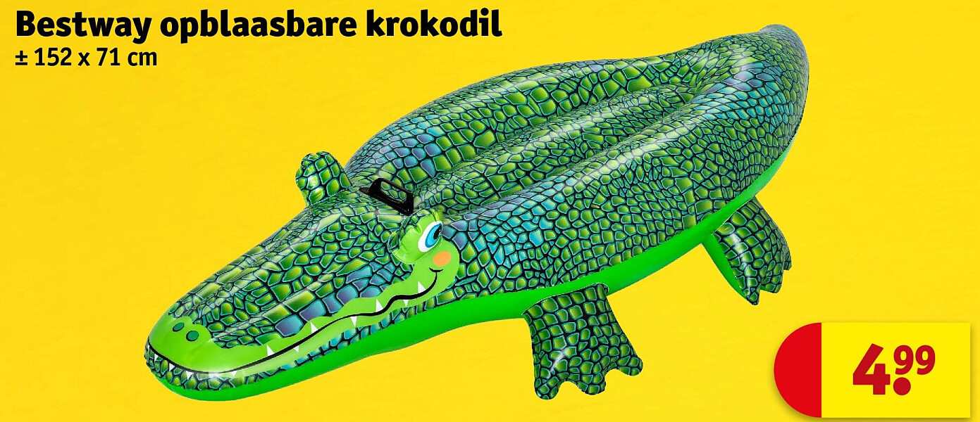 Bestway opblaasbare krokodil