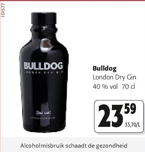 Bulldog London Dry Gin 40 % vol 70 cl