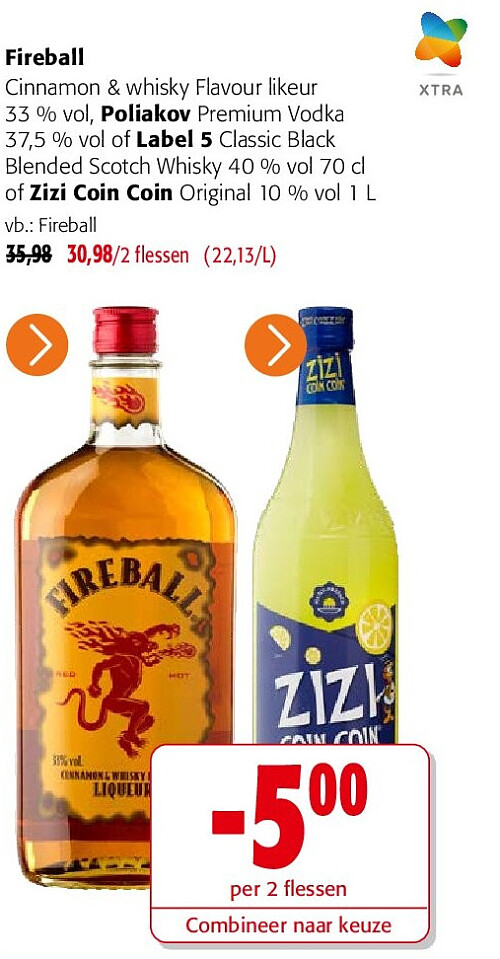 Fireball Cinnamon & whisky Flavour likeur 33 % vol