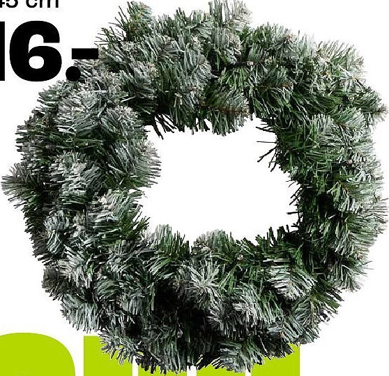Kerstkrans met led, Ø45 cm