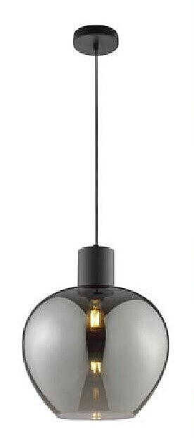 Hanglamp zwart - rookglas Rond Ø 35cm 29100455