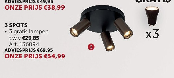 OPBOUWSPOTS 3 SPOTS