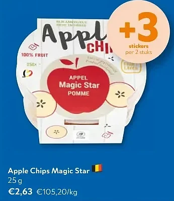 Apple Chips Magic Star 25 g