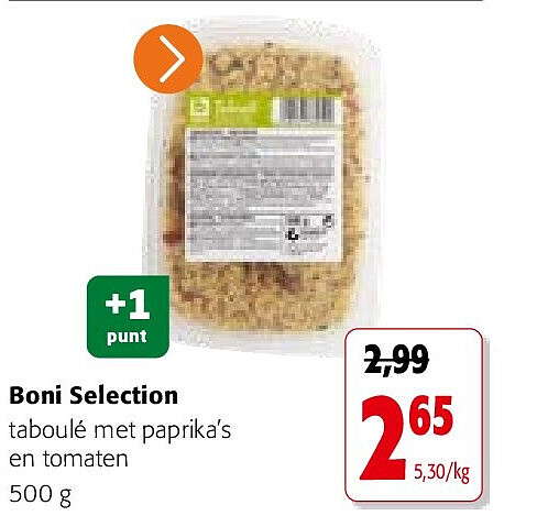 Boni Selection taboulé met paprika’s en tomaten 500 g