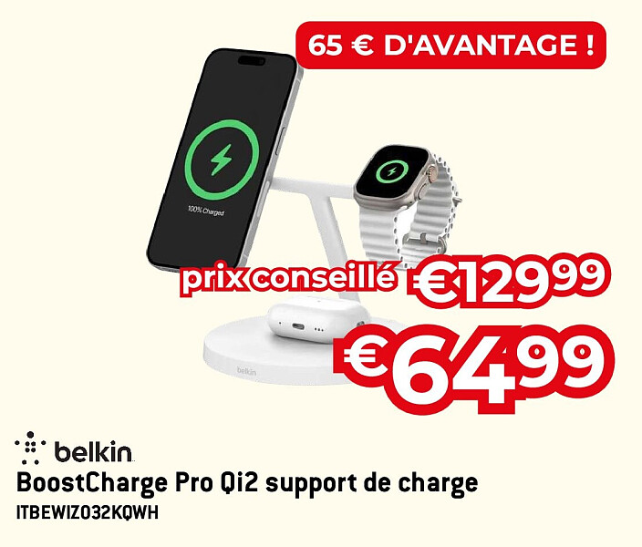 BoostCharge Pro Qi2 support de charge