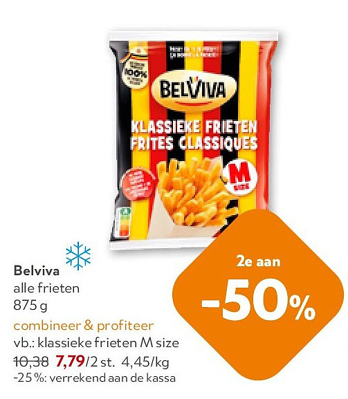 Belviva klassieke frieten M size