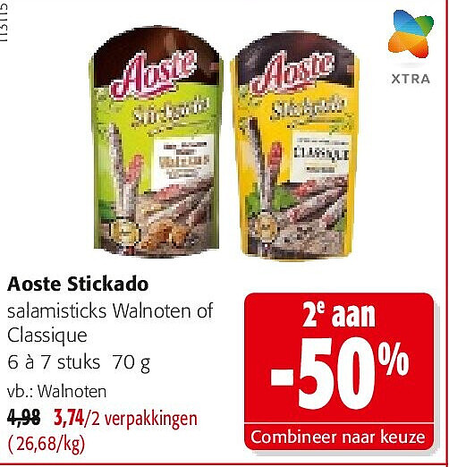 Aoste Stickado Walnoten