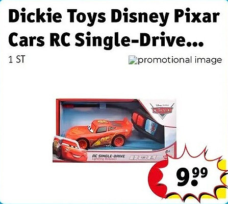 Dickie Toys Disney Pixar Cars RC Single-Drive...