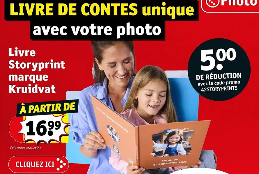 Livre Storyprint marque Kruidvat