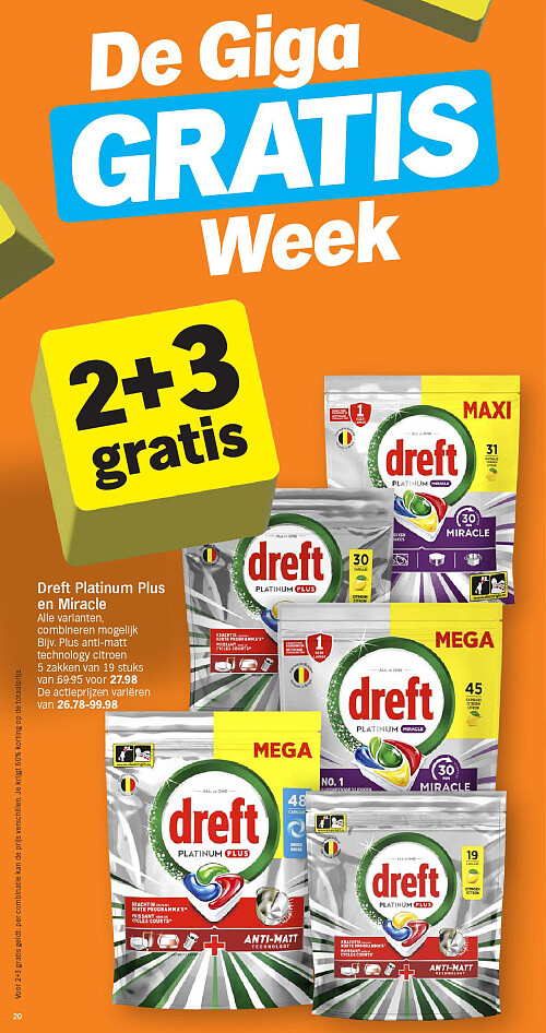 Dreft Platinum Plus en Miracle