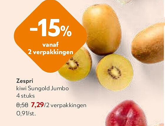 Zespri kiwi Sungold Jumbo 4 stuks