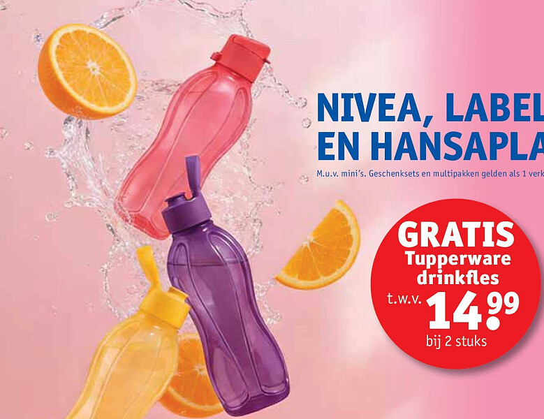 Tupperware drinkfles