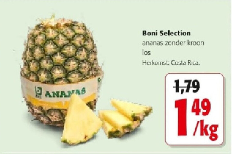 Boni Selection ananas zonder kroon