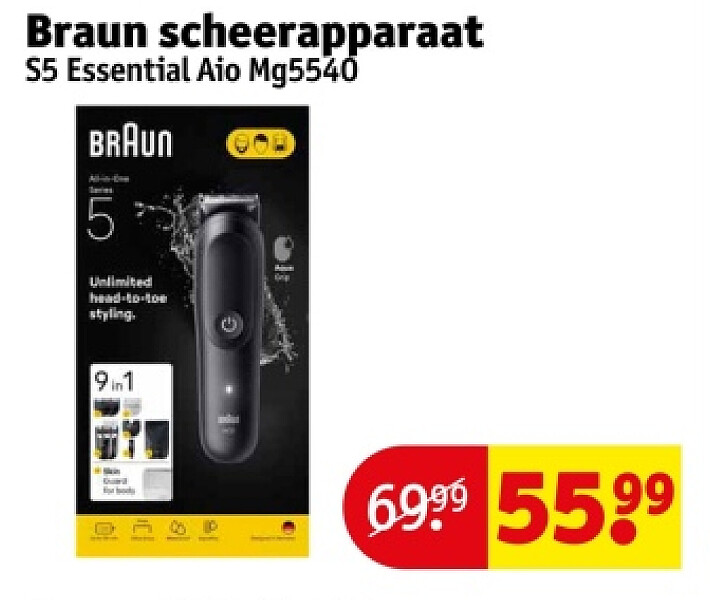 Braun scheerapparaat