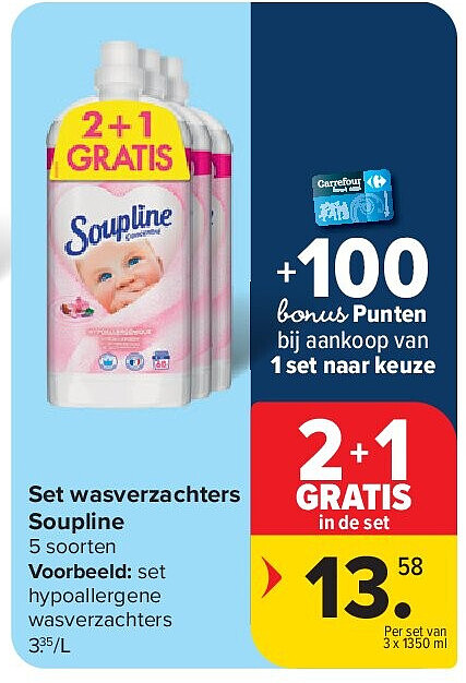 Set wasverzachters Soupline