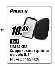 UMBIKE2 Support smartphone de vélo 5.5”