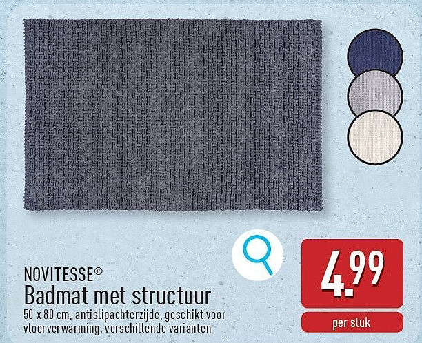 Badmat met structuur