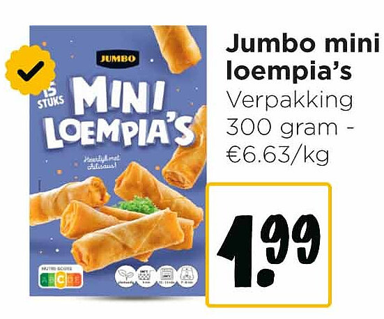 Jumbo mini loempia’s