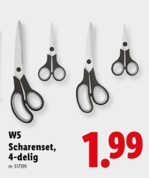 Scharenset, 4-delig