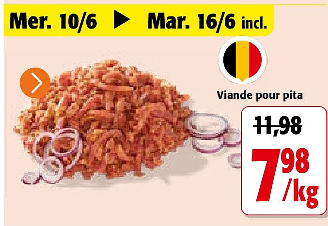 Viande pour pita