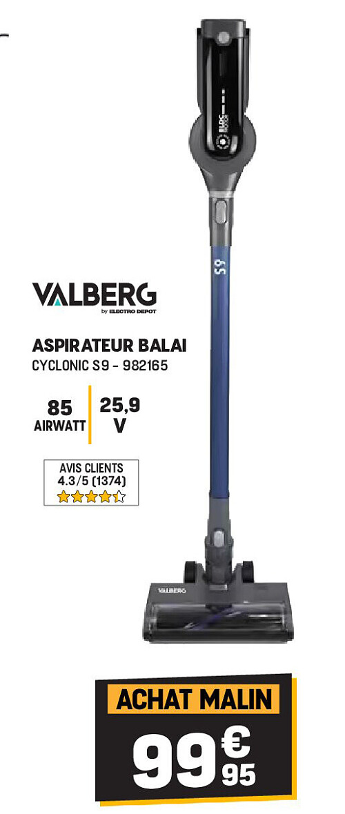 ASPIRATEUR BALAI CYCLONIC S9