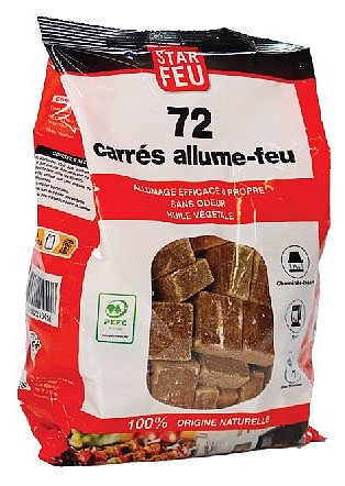 Allume-feu 72 cubes bois