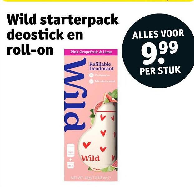 Wild starterpack deostick en roll-on
