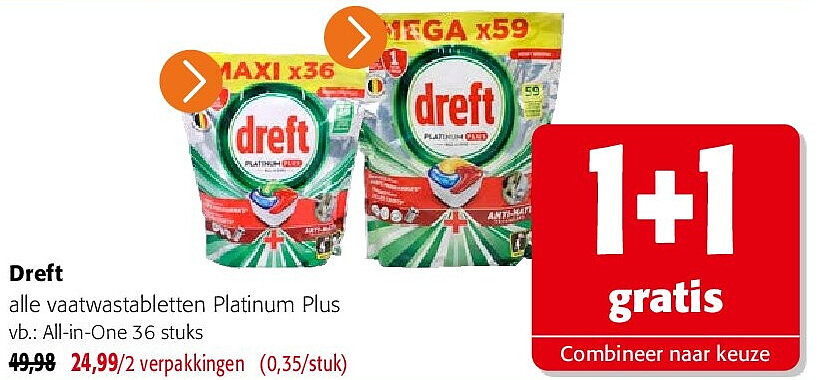 Dreft All-in-One 36 stuks