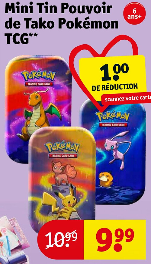 Mini Tin Pouvoir de Tako Pokémon TCG**