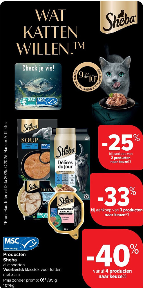 Producten Sheba