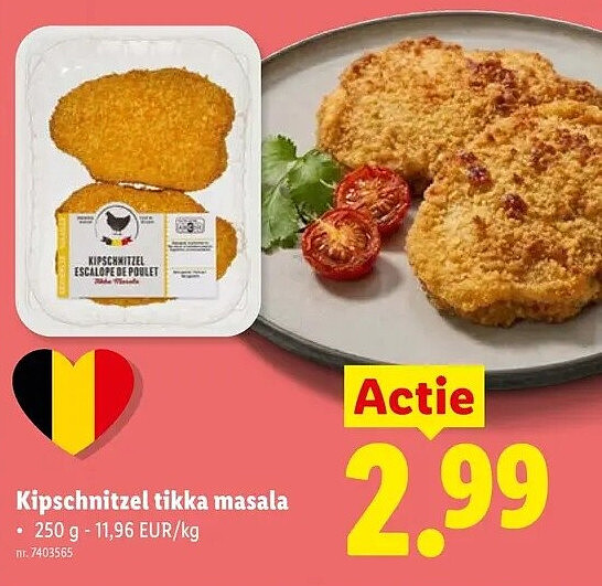 Kipschnitzel tikka masala