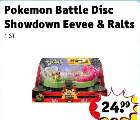 Pokemon Battle Disc Showdown Eevee & Ralts