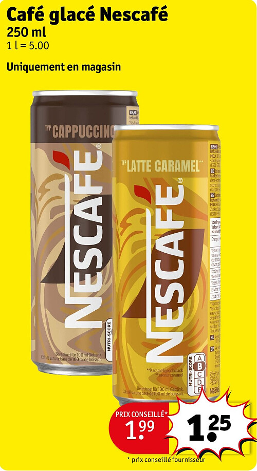 Café glacé Nescafé 250 ml