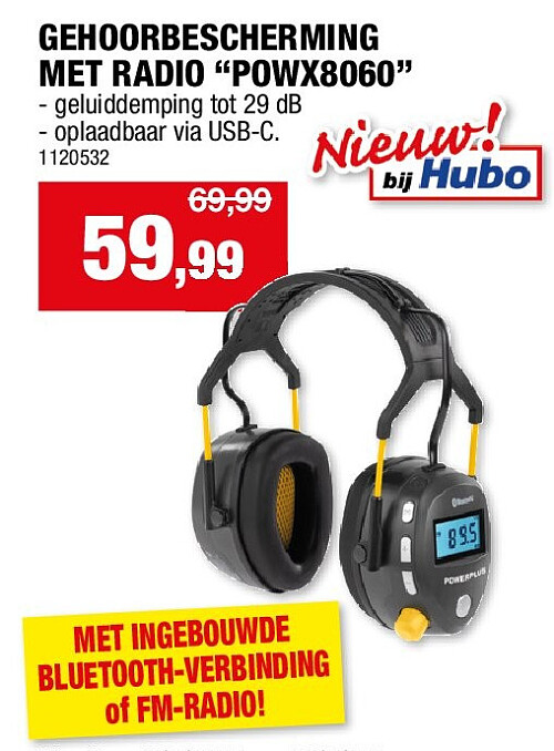 GEHOORBESCHERMING MET RADIO “POWX8060”