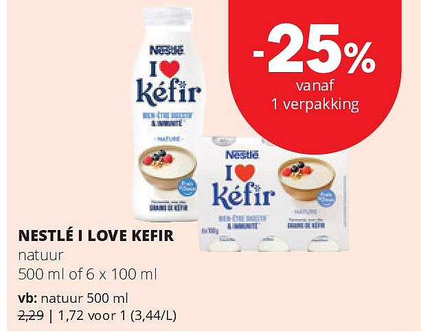 NESTLÉ I LOVE KEFIR natuur 500 ml