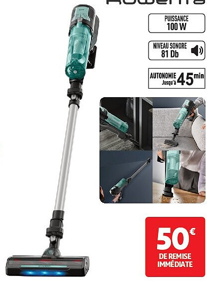 Aspirateur balai Rowenta RH1832E0 8.80 Vert